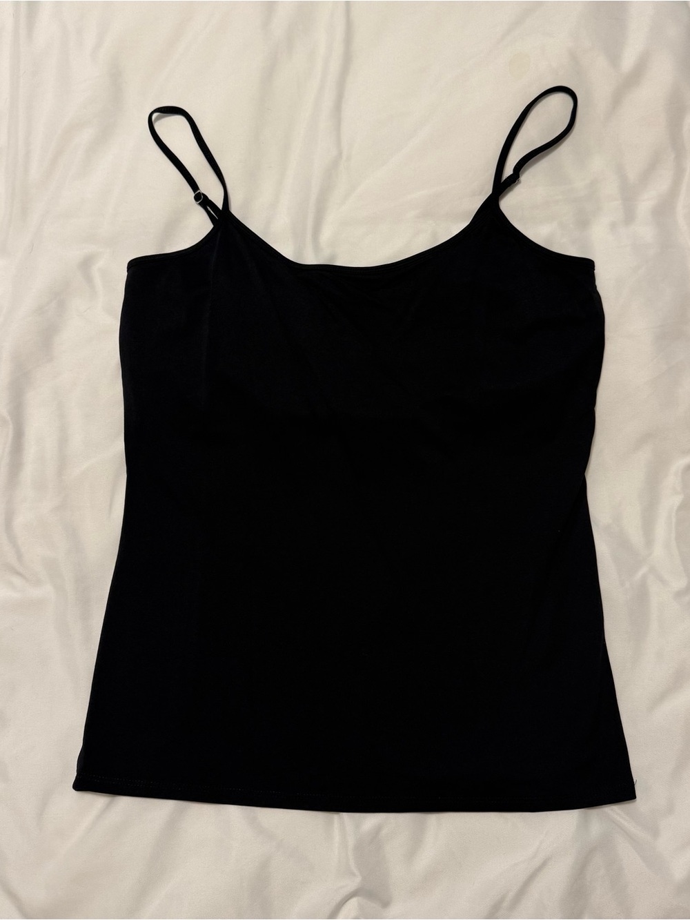 WHBM Black Women's Cami Tank Top - Classic Spaghetti Strap